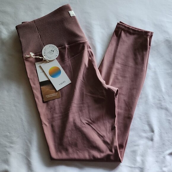 Vuori Rib Studio Leggings: Marsala, XL - NWT - Picture 1 of 4